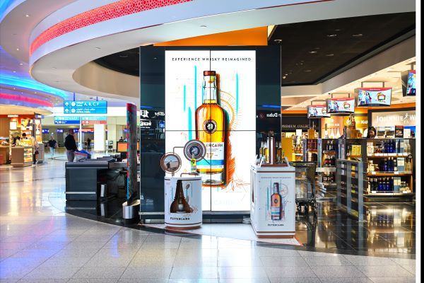 Whisky being sold and advertised in duty free