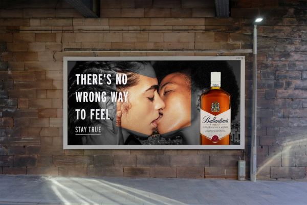 "There's no wrong way to feel" Ballantine's advertisement poster